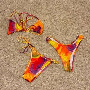 Heavy Manners Miss Jamaica Bikini + Side Tie Bottoms